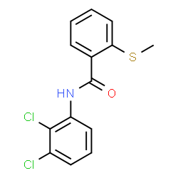 ChemSpider 2D Image | N-(2,3-Dichlorophenyl)-2-(methylsulfanyl)benzamide | C14H11Cl2NOS