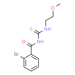 ChemSpider 2D Image | 2-Bromo-N-[(2-methoxyethyl)carbamothioyl]benzamide | C11H13BrN2O2S