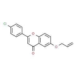 ChemSpider 2D Image | 6-(Allyloxy)-2-(4-chlorophenyl)-4H-chromen-4-one | C18H13ClO3