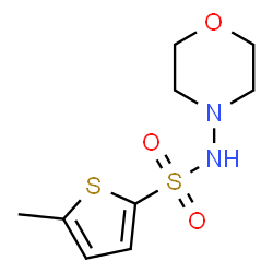 ChemSpider 2D Image | 5-Methyl-N-(4-morpholinyl)-2-thiophenesulfonamide | C9H14N2O3S2