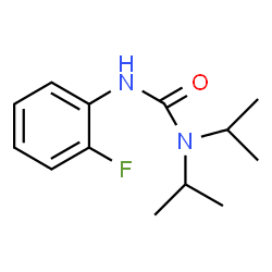ChemSpider 2D Image | 3-(2-Fluorophenyl)-1,1-diisopropylurea | C13H19FN2O