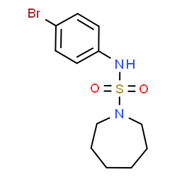 ChemSpider 2D Image | N-(4-Bromophenyl)-1-azepanesulfonamide | C12H17BrN2O2S