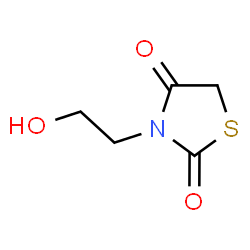 ChemSpider 2D Image | 3-(2-Hydroxyethyl)-1,3-thiazolidine-2,4-dione | C5H7NO3S