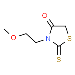 ChemSpider 2D Image | 3-(2-Methoxyethyl)-2-thioxo-1,3-thiazolidin-4-one | C6H9NO2S2