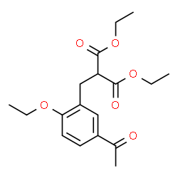 ChemSpider 2D Image | Diethyl (5-acetyl-2-ethoxybenzyl)malonate | C18H24O6