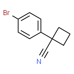 ChemSpider 2D Image | 1-(4-Bromophenyl)cyclobutanecarbonitrile | C11H10BrN