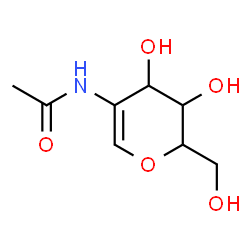 ChemSpider 2D Image | 2-Acetamido-1,5-anhydro-2-deoxyhex-1-enitol | C8H13NO5