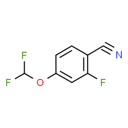 ChemSpider 2D Image | 4-(Difluoromethoxy)-2-fluorobenzonitrile | C8H4F3NO
