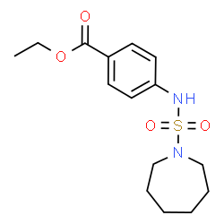 ChemSpider 2D Image | Ethyl 4-[(1-azepanylsulfonyl)amino]benzoate | C15H22N2O4S