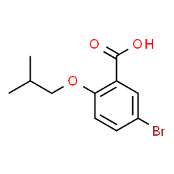 ChemSpider 2D Image | 5-Bromo-2-isobutoxybenzoic acid | C11H13BrO3