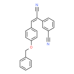 ChemSpider 2D Image | 3-{(E)-2-[4-(Benzyloxy)phenyl]-1-cyanovinyl}benzonitrile | C23H16N2O