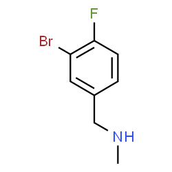 ChemSpider 2D Image | N-(3-bromo-4-fluorobenzyl)-N-methylamine | C8H9BrFN