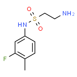 ChemSpider 2D Image | 2-Amino-N-(3-fluoro-4-methylphenyl)ethanesulfonamide | C9H13FN2O2S