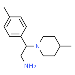ChemSpider 2D Image | 2-(4-Methylpiperidin-1-yl)-2-(p-tolyl)ethanamine | C15H24N2
