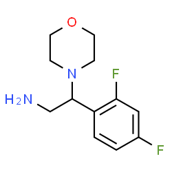 ChemSpider 2D Image | 2-(2,4-Difluorophenyl)-2-(4-morpholinyl)ethanamine | C12H16F2N2O