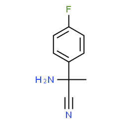 ChemSpider 2D Image | 2-Amino-2-(4-fluorophenyl)propanenitrile | C9H9FN2