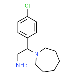 ChemSpider 2D Image | 2-azepan-1-yl-2-(4-chlorophenyl)ethanamine | C14H21ClN2