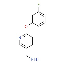 ChemSpider 2D Image | [6-(3-fluorophenoxy)pyridin-3-yl]methylamine | C12H11FN2O