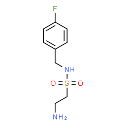ChemSpider 2D Image | 2-Amino-N-(4-fluorobenzyl)ethanesulfonamide | C9H13FN2O2S