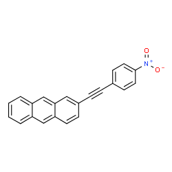 ChemSpider 2D Image | 2-[(4-Nitrophenyl)ethynyl]anthracene | C22H13NO2