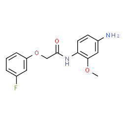 ChemSpider 2D Image | N-(4-Amino-2-methoxyphenyl)-2-(3-fluorophenoxy)acetamide | C15H15FN2O3