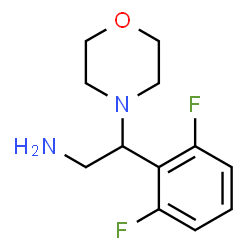 ChemSpider 2D Image | 2-(2,6-difluorophenyl)-2-morpholin-4-ylethanamine | C12H16F2N2O