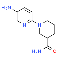ChemSpider 2D Image | 1-(5-Amino-2-pyridinyl)-3-piperidinecarboxamide | C11H16N4O