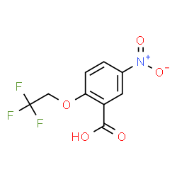 ChemSpider 2D Image | 5-Nitro-2-(2,2,2-trifluoroethoxy)benzoic acid | C9H6F3NO5