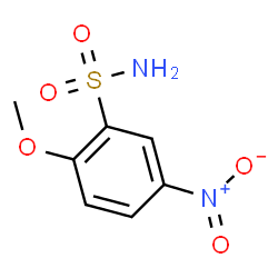 ChemSpider 2D Image | 2-Methoxy-5-nitrobenzenesulfonamide | C7H8N2O5S