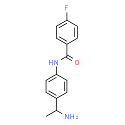 ChemSpider 2D Image | N-[4-(1-Aminoethyl)phenyl]-4-fluorobenzamide | C15H15FN2O