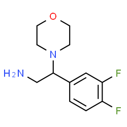 ChemSpider 2D Image | 2-(3,4-difluorophenyl)-2-morpholin-4-ylethanamine | C12H16F2N2O