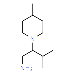 ChemSpider 2D Image | 3-Methyl-2-(4-methyl-1-piperidinyl)-1-butanamine | C11H24N2