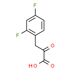 ChemSpider 2D Image | 3-(2,4-Difluorophenyl)-2-oxopropanoic acid | C9H6F2O3