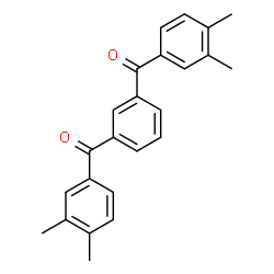 ChemSpider 2D Image | 1,3-Phenylenebis[(3,4-dimethylphenyl)methanone] | C24H22O2