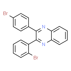 ChemSpider 2D Image | 2-(2-Bromophenyl)-3-(4-bromophenyl)quinoxaline | C20H12Br2N2