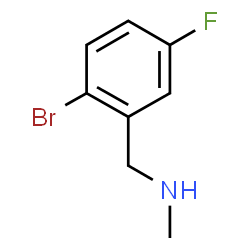 ChemSpider 2D Image | [(2-bromo-5-fluorophenyl)methyl](methyl)amine | C8H9BrFN