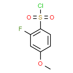 ChemSpider 2D Image | 2-Fluoro-4-methoxybenzenesulfonyl chloride | C7H6ClFO3S