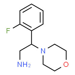ChemSpider 2D Image | 2-(2-fluorophenyl)-2-morpholinoethanamine | C12H17FN2O