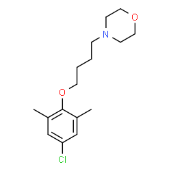 ChemSpider 2D Image | 4-[4-(4-Chloro-2,6-dimethylphenoxy)butyl]morpholine | C16H24ClNO2