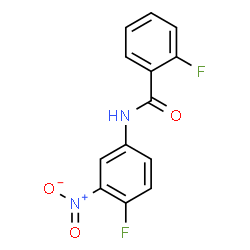 ChemSpider 2D Image | 2-Fluoro-N-(4-fluoro-3-nitrophenyl)benzamide | C13H8F2N2O3