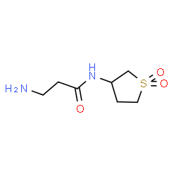 ChemSpider 2D Image | 3-amino-N-(1,1-dioxo-1??-thiolan-3-yl)propanamide | C7H14N2O3S