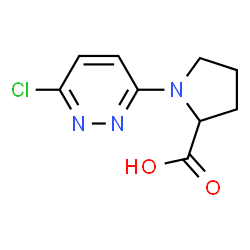 ChemSpider 2D Image | 1-(6-Chloro-3-pyridazinyl)proline | C9H10ClN3O2