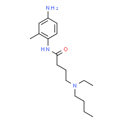 ChemSpider 2D Image | N-(4-Amino-2-methylphenyl)-4-[butyl(ethyl)amino]butanamide | C17H29N3O