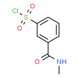 ChemSpider 2D Image | 3-(Methylcarbamoyl)benzenesulfonyl chloride | C8H8ClNO3S