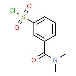 ChemSpider 2D Image | 3-(Dimethylcarbamoyl)benzenesulfonyl chloride | C9H10ClNO3S