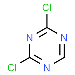 ChemSpider 2D Image | dichloro-s-triazine | C3HCl2N3