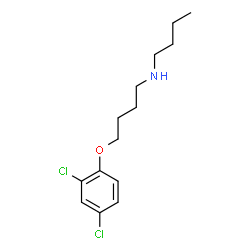 ChemSpider 2D Image | butyl[4-(2,4-dichlorophenoxy)butyl]amine | C14H21Cl2NO