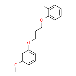 ChemSpider 2D Image | 1-Fluoro-2-[3-(3-methoxyphenoxy)propoxy]benzene | C16H17FO3