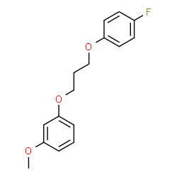ChemSpider 2D Image | 1-[3-(4-Fluorophenoxy)propoxy]-3-methoxybenzene | C16H17FO3