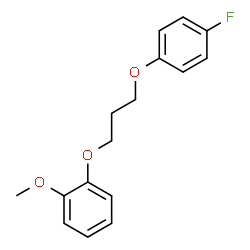 ChemSpider 2D Image | 1-[3-(4-Fluorophenoxy)propoxy]-2-methoxybenzene | C16H17FO3